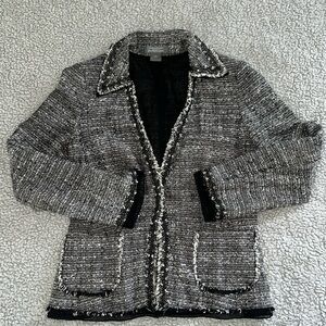 Fine Italian Fabric Tweed Blazer